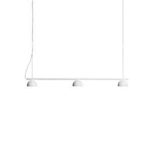 BLUSH-Suspension LED 3 lumières L90cm Blanc