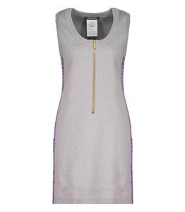 Alberta Ferretti - Femme - 38 - Robe zippée - Gris