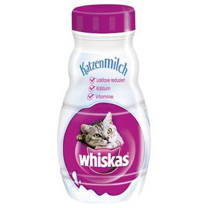 12 bouteilles de 200 mL Lait Whiskas - Friandises pour chat