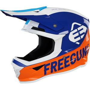Freegun XP4 Attack Casque de motocross pour enfants, bleu-orange, taille S pour Des gamins