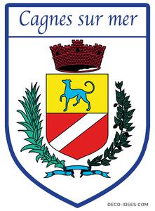 Sticker, Blason de CAGNES SUR MER