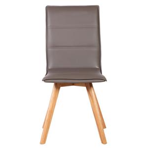 2 Chaises de Sejour Pieds Chêne - Coloris - Taupe