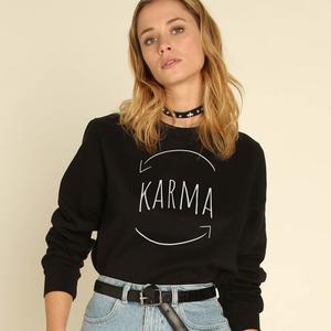 Sweat Femme - Karma - Noir - Taille S