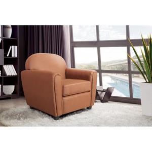 Fauteuil Club Vintage Marron A Prix Soldé