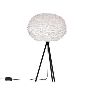 EOS MINI-Lampe à poser Plume Trépied Noir Ø35cm Blanc