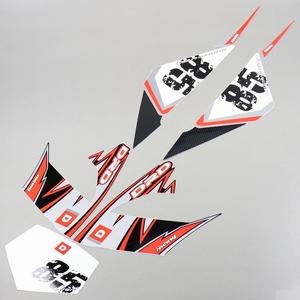 Kit déco origine Derbi Senda DRD Racing (2004 - 2010) rouge 85 Anniversary