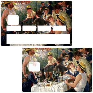 Sticker pour carte bancaire, les canotiers de RENOIR