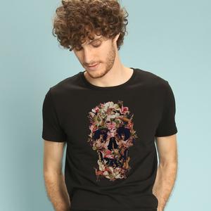 T-shirt Homme - Jungle Skull - Noir - Taille S