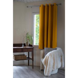 KEEPER - Rideau Thermique Occultant 140x180cm Coloris Moutarde