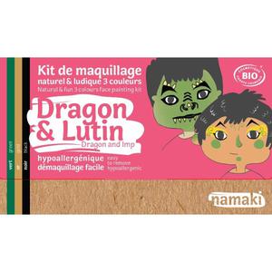Mini Coffret Maquillage Bio Namaki '3 couleurs Dragon & Lutin -