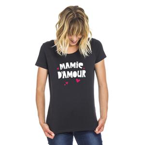 T-shirt Femme - Mamie D'amour - Noir - Taille M