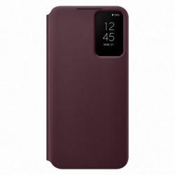 Samsung - Etui Avec Coque Arrière Intégrée Clear View Cover - Couleur : Rouge - Modèle : Galaxy S22+