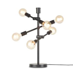 NASHVILLE-Lampe à poser 6 lumières Métal H64cm Noir