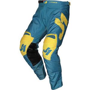 Just1 J-Force Terra Pantalon Motocross, bleu-jaune, taille 52