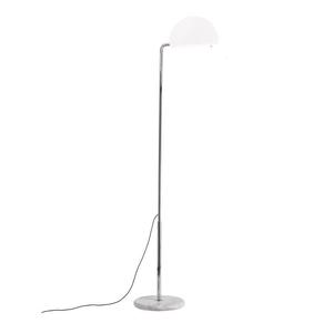 MEZZALUNA-Lampadaire LED Métal/Marbre variateur intégré H184.221cm Blanc