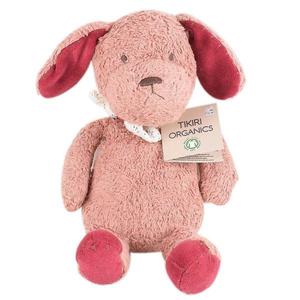 Doudou Peluche Coton Bio Chien 25 cm Tikiri certifié GOTS - Jouet B