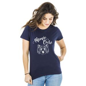 T-shirt Femme - Mamie Ours - Navy - Taille XXL