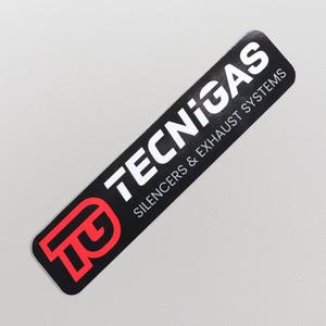 Sticker Tecnigas noir et rouge