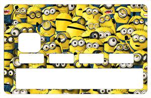 Sticker pour carte bancaire, hommage aux Minions