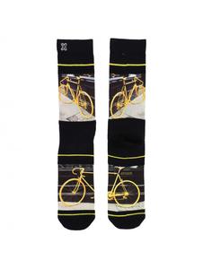 XPOOOS - Chaussettes Homme YELLOW BIKE