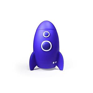 ROCKET-Veilleuse LED Fusée H19cm Bleu