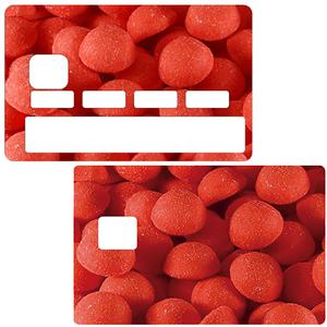 Sticker pour carte bancaire, Tribute to Fraises tagada