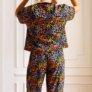 Pyjama long Coton BIO - Disco Flowers
