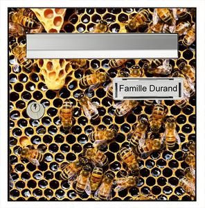 Sticker pour boîte aux lettres, la ruche