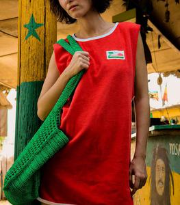La Nouvelle - Femme - M - Robe Jenna Red Terry en éponge - Rouge
