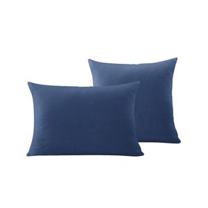 LOT DE 2 TAIES OREILLERS EN FLANELLE DE COTON