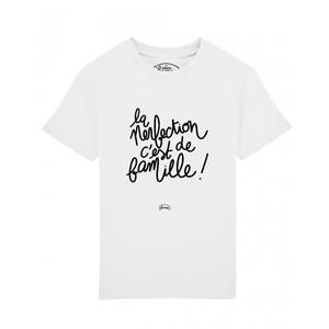 Tshirt Enfant La Perfection C'est De Famille - Blanc - Taille 6 ans