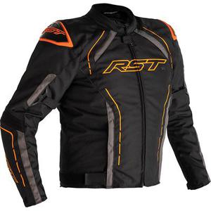 RST S-1 Veste textile moto, noir-gris-orange, taille L