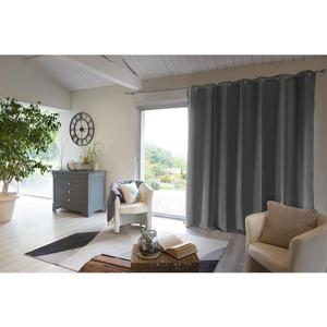 KEEPER - Rideau Thermique Occultant 280x260cm Coloris Anthracite