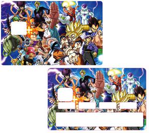 Autocollant pour carte bancaire, Sticker pour carte bancaire, Manga Family