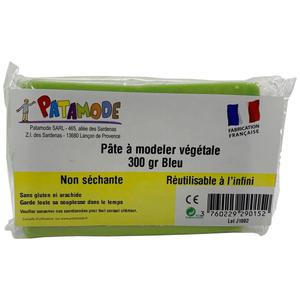 Pâte à modeler Verte Végétale non séchante 300g Patamode - Pâte à mod