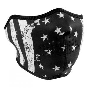Demi-masque Zan Headgear Drapeau noir/blanc