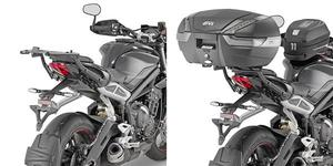 Support Top Case Givi 6412FZ Triumph 765 Street Triple 2017-2018 sans platine