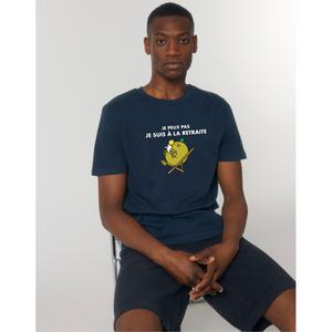 T-shirt Homme - Je Peux Pas Je Suis A La Retraite - Navy - Taille M