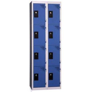 Vestiaire multicases - 4 cases 400 mm par colonne - 2 colonnes