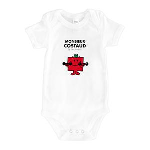 Body Monsieur Costaud - Blanc - Taille 18/23 mois