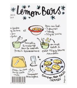 Image Republic - Carte Recette Lemon Bars Anjuna Boutan - Blanc