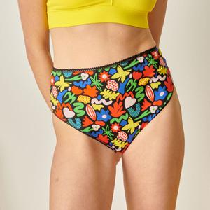 Culotte Taille Haute Coton BIO - Colorama Noir