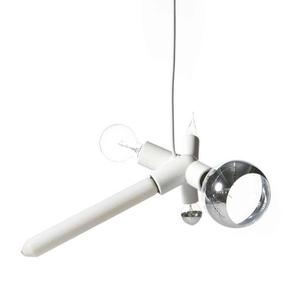 CLUSTER-Suspension 5 Lumières avec Ampoules décoratives L19cm Blanc