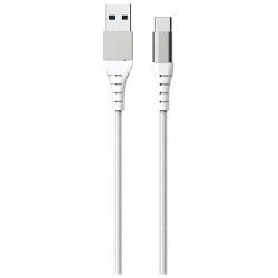 Force Power - Câble Renforcé USB-C - 1.2m - Couleur : Blanc