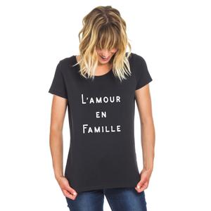 T-shirt Femme - L'amour En Famille Waf - Noir - Taille XXL
