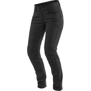 Dainese Classic Slim Pantalon textile de moto de dames, noir, taille 32 pour Femmes