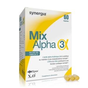 Mix Alpha 3 – 60 Capsules - Garantit Les Apports Quotidiens En Oméga 3