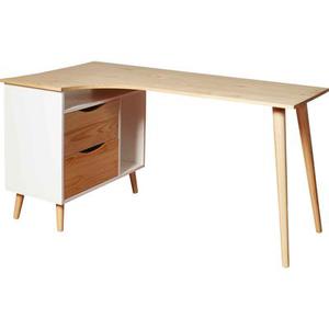 Bureau d'angle en bois style scandinave