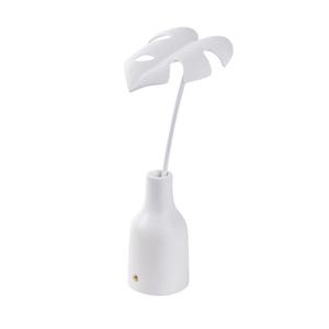 LEAVES LAMP-Lampe à poser LED Résine feuille fine sans fil H33cm Blanc