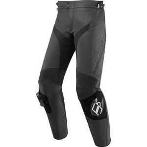 Icon Hypersport 2 Pantalon en cuir de moto, noir, taille 56